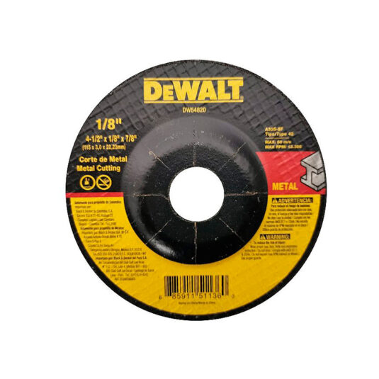 DISCO METAL 4.1/2 X 1/8 X 7/8 DEWALT  CÓDIGO DW44820