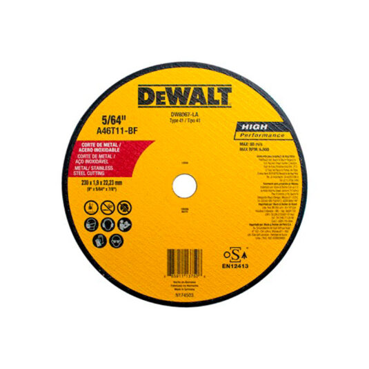 DISCO METAL 9 X 7/8 DWALT DW8067 CÓDIGO DW8067