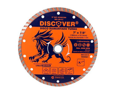 DISCO CONCRETO TURBO 7 X 7/8 DISCOVER CÓDIGO JN412