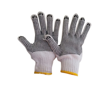 GUANTE ALGODON CON PUNTOS PVC  CÓDIGO 012258