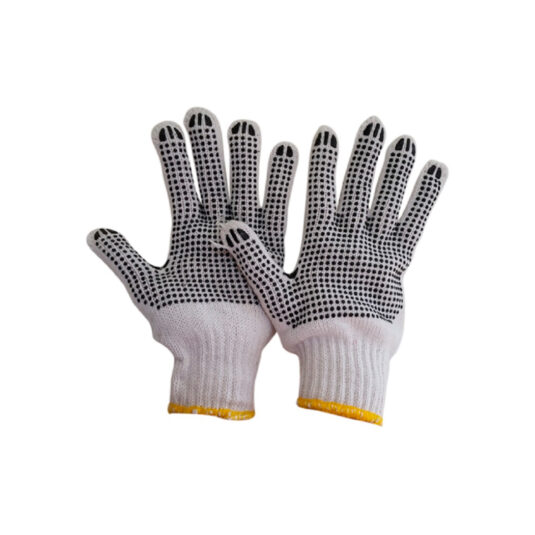 GUANTE ALGODON CON PUNTOS PVC  CÓDIGO 012258