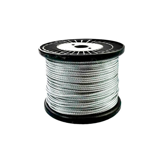 GUAYA GALVANIZADA  1/8" X MTS ROLLO 500 CÓDIGO 100955