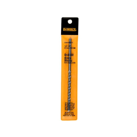 BROCA PARA MURO 1/4 x 6 DEWALT  CÓDIGO DW540635C