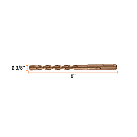 BROCA PARA MURO 3/8 X 6 SDS DEWALT CÓDIGO DW00763 - Imagen 2