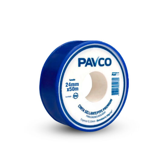 CINTA TEFLON INDUSTRIAL  24MMX50MX PAVCO  CÓDIGO 2909557
