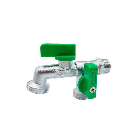 LLAVE JARDIN LAVADORA DOBLE SALIDA ARCO CÓDIGO 47373