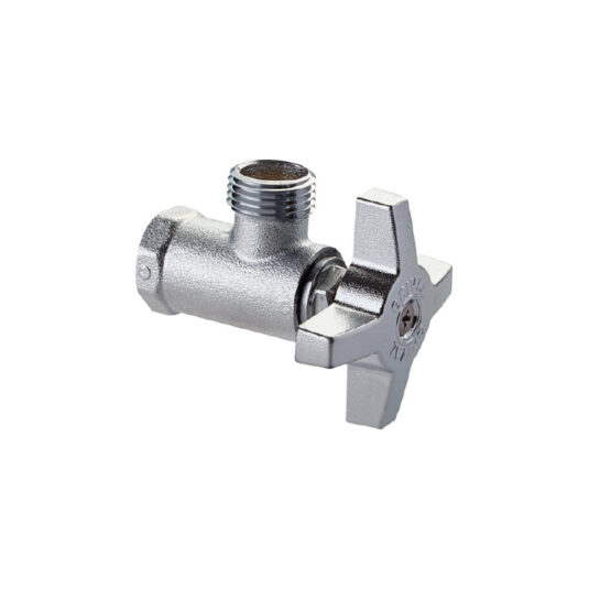 LLAVE REGULACION LVM SANITARIO 1/2 CROMADA CRUCETA GRIVAL  CÓDIGO 96767